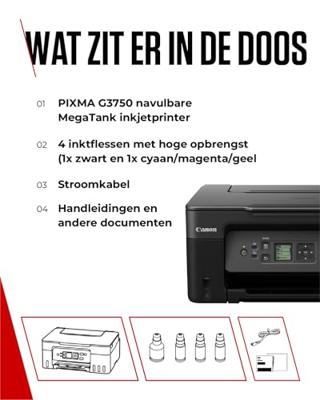 Canon Pixma G3570 All-in-one inkjet printer Zwart