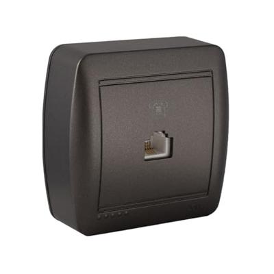 Solera Telefoonaansluiting en ADSL-muurschildering, grafiet RJ11