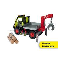 Dickie Unimog U530 werkvoertuig met kraan - thumbnail