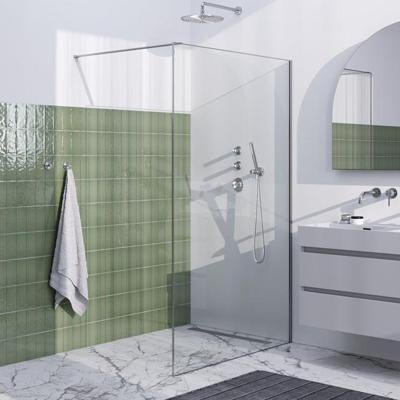Inloopdouche Brauer Frame Set 1 Helder Glas 120x200 Met Muurprofiel En Lijst Rondom RVS Geborsteld Brauer Inloopdouche Brauer Frame Set 1 Helder Glas 120x200 Met Muurprofiel En Lijst Rondom RVS Geborsteld Brauer