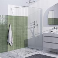 Inloopdouche Brauer Frame Set 1 Helder Glas 120x200 Met Muurprofiel En Lijst Rondom RVS Geborsteld Brauer - thumbnail