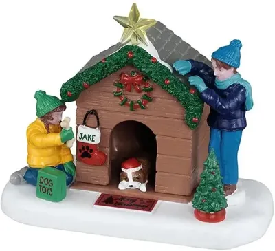 Doghouse Christmas 12x7x10 cm Kerstdorp LEMAX - Lemax