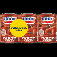 Unox Knakworst Party Knaks 3 x 400 g bij Jumbo - thumbnail