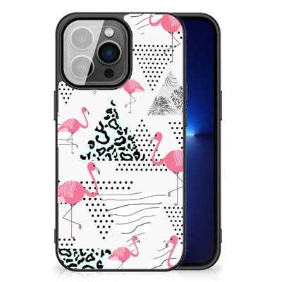 iPhone 13 Pro Dierenprint Telefoonhoesje Flamingo Triangle iPhone 13 Pro Dierenprint Telefoonhoesje Flamingo Triangle