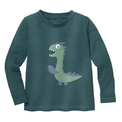 Shirt met lange mouw van bio-katoen en elastaan, oceaanblauw 134/140 Shirt met lange mouw van bio-katoen en elastaan, oceaanblauw 134/140