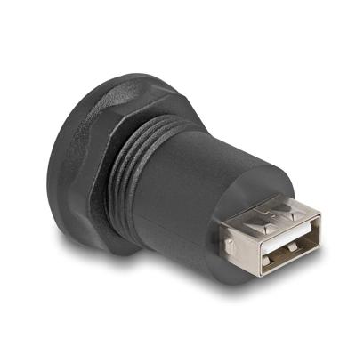 DeLOCK usb 2.0 type mini-b naar usb 2.0 type-a inbouwstekker adapter (zwart, 66742)