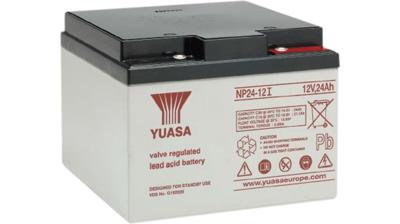 Yuasa NP24-12 Loodaccu 12 V 24 Ah Loodvlies (AGM) (b x h x d) 166 x 125 x 175 mm M5-schroefaansluiting Onderhoudsvrij, VDS-certificering