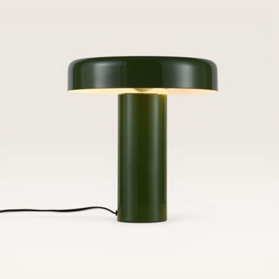 Tafellamp Arcena verda oliva - Groene paddenstoel lamp van metaal voor binnen - Zonder lichtbron