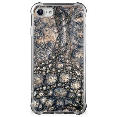 iPhone SE 2022/2020 | iPhone 8/7 Case Anti-shock Krokodillenprint iPhone SE 2022/2020 | iPhone 8/7 Case Anti-shock Krokodillenprint