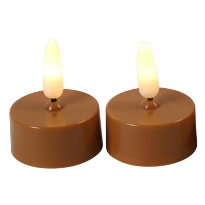 Countryfield led theelicht elegance vlameffect amber 5 cm set van 2 | 24 stuks