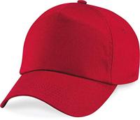 Beechfield CB10 Original 5 Panel Cap - Classic Red - One Size - thumbnail