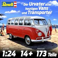 Revell VW T1 Samba Bus Bus miniatuur Montagekit 1:24 - thumbnail