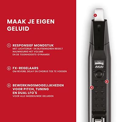Akai Professional EWI Solo elektronisch blaasinstrument met ingebouwde speaker