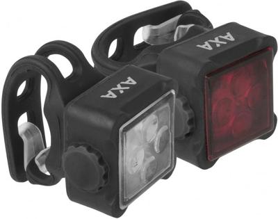 AXA Niteline 44-R Lichting set USB - Zwart AXA Niteline 44-R Lichting set USB - Zwart