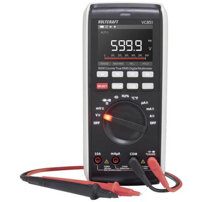 VOLTCRAFT VC851 Multimeter Kalibratie (ISO) Digitaal LoZ CAT III 1000 V, CAT IV 600 V Weergave (counts): 6000