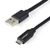 StarTech.com USB naar USB C-kabel (2m, 10 stuks, multipack, oplaadkabel, USB 2.0, USB A, USB-IF-gecertificeerd) zwart - thumbnail