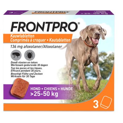 FRONTLINE FRONTPRO KAUWTABLETTEN XL 3 TBL FRONTLINE FRONTPRO KAUWTABLETTEN XL 3 TBL