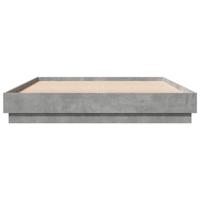 Bedframe met LED-verlichting betongrijs 160x200 cm - thumbnail