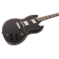 Vintage V69BLK Coaster Series Gloss Black elektrische gitaar - thumbnail