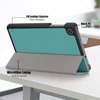 Lunso - Lenovo Tab M8 Gen 4 (8 inch) - Tri-Fold Bookcase hoes - Groen - thumbnail