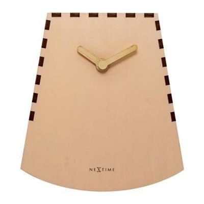 NeXtime NE-5207RZ Tafelklok Rocky 19.5x18x8.8 Cm Hout Zalm