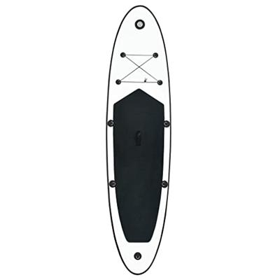 VidaXL Stand-up paddleboard opblaasbaar zwart en wit