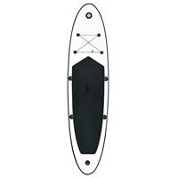 VidaXL Stand-up paddleboard opblaasbaar zwart en wit - thumbnail