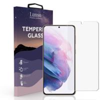 Lunso - Samsung Galaxy S21 Plus - Gehard Beschermglas - Full Cover Screenprotector - thumbnail
