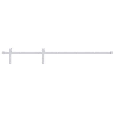 VidaXL Beslagset voor schuifdeur 200 cm staal wit