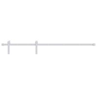 VidaXL Beslagset voor schuifdeur 200 cm staal wit - thumbnail