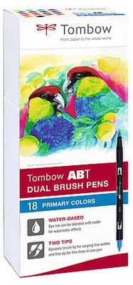 Tombow • brush pen abt dual brush pen 18x primary colors