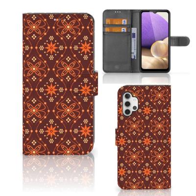 Samsung Galaxy A32 4G | Telefoon Hoesje | Batik Brown Samsung Galaxy A32 4G | Telefoon Hoesje | Batik Brown