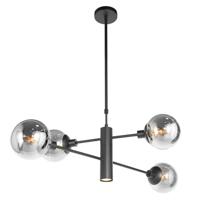 Steinhauer Design hanglampConstellation zwart met smoke glas - 3804ZW - thumbnail