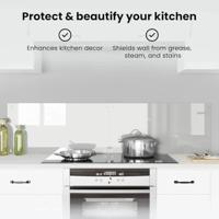 VidaXL Keuken achterwand 2 pcs doorzichtig 80 x 40 cm gehard glas - thumbnail