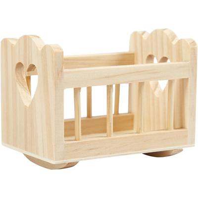Creativ Company Wieg, l: 8 cm, b: 5,5 cm, 1 stuk