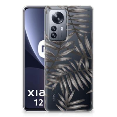 Xiaomi 12 Pro | TPU Case | Leaves Grey Xiaomi 12 Pro | TPU Case | Leaves Grey