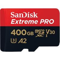 SanDisk Extreme Pro® microSDXC-kaart 400 GB Class 10, UHS-I, UHS-Class 3, v30 Video Speed Class A2-vermogensstandaard - thumbnail