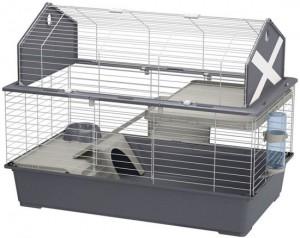 Ferplast barn 80 - knaagdierkooi - grijs - 78 x 48 x 65 cm
