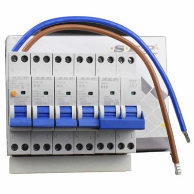 SEP combiset aardlekschakelaar 3 groepen B16A kookgroep B16A inclusief aansluitdraden