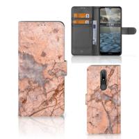 Nokia 2.4 | Bookcase | Marmer Oranje - thumbnail