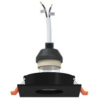 VidaXL Spotje 24 pcs zwart 9 x 9 x 2 cm aluminium - thumbnail