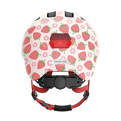 Abus helm smiley 3.0 led rose strawberry m 50-55cm