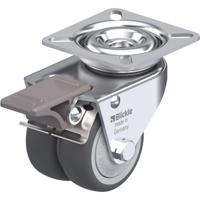 Blickle LDA-PATH 50KF-FI Dubbel zwenkwiel Wieldiameter: 50 mm Draagvermogen (max.): 80 kg 1 stuk(s) - thumbnail