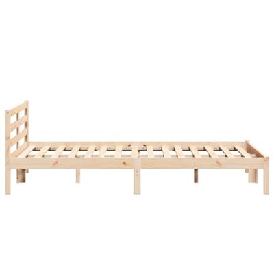 Bedframe Bruin 208.6 x 157.6 x 69.4 cm Massief grenenhout