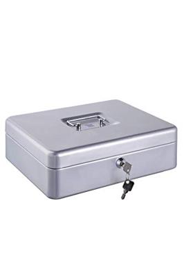 Alco AL-843-36 Geldkistje 300x240x90mm Staal Zilver