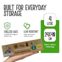 Eco Green Living Composteerbare diepvrieszakken 4 liter - 25 stuks - thumbnail
