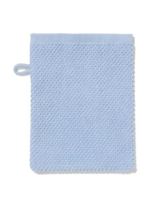 HEMA Tweedekans washand 16x21cm recycled katoen lichtblauw (lichtblauw)