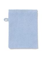 HEMA Tweedekans washand 16x21cm recycled katoen lichtblauw (lichtblauw) - thumbnail