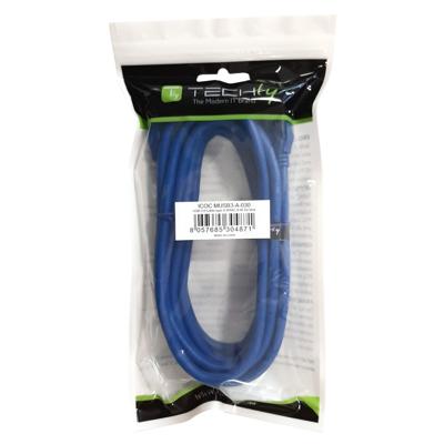 TECHly USB-kabel USB 3.2 Gen1 (USB 3.0 / USB 3.1 Gen1) USB-A stekker, USB Micro-B 3.0 stekker 1,00 m