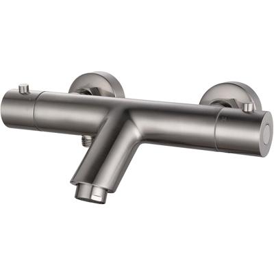 Xellanz Rio Thermostatische Badmengkraan 15cm - Geborsteld Staal